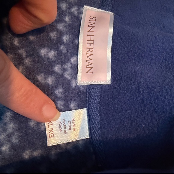 Women's Blue Patterned Jacket - Picture 2 of 6